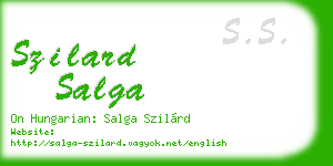 szilard salga business card