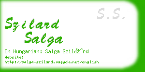 szilard salga business card